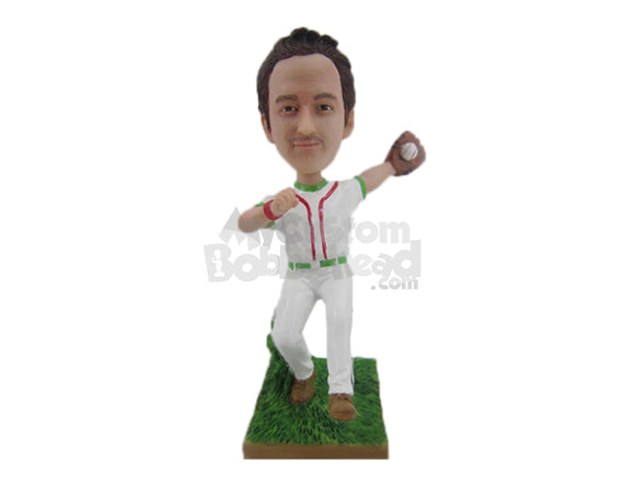 Custom Bobblehead Male Baseball Player Making An Easy Catch - Sports & Hobbies Baseball & Softball Personalized Bobblehead & Cake Topper Custom Bobblehead Male Baseball Player Making An Easy Catch - Sports & Hobbies Baseball & Softball Personalized Bobblehead & Cake Topper